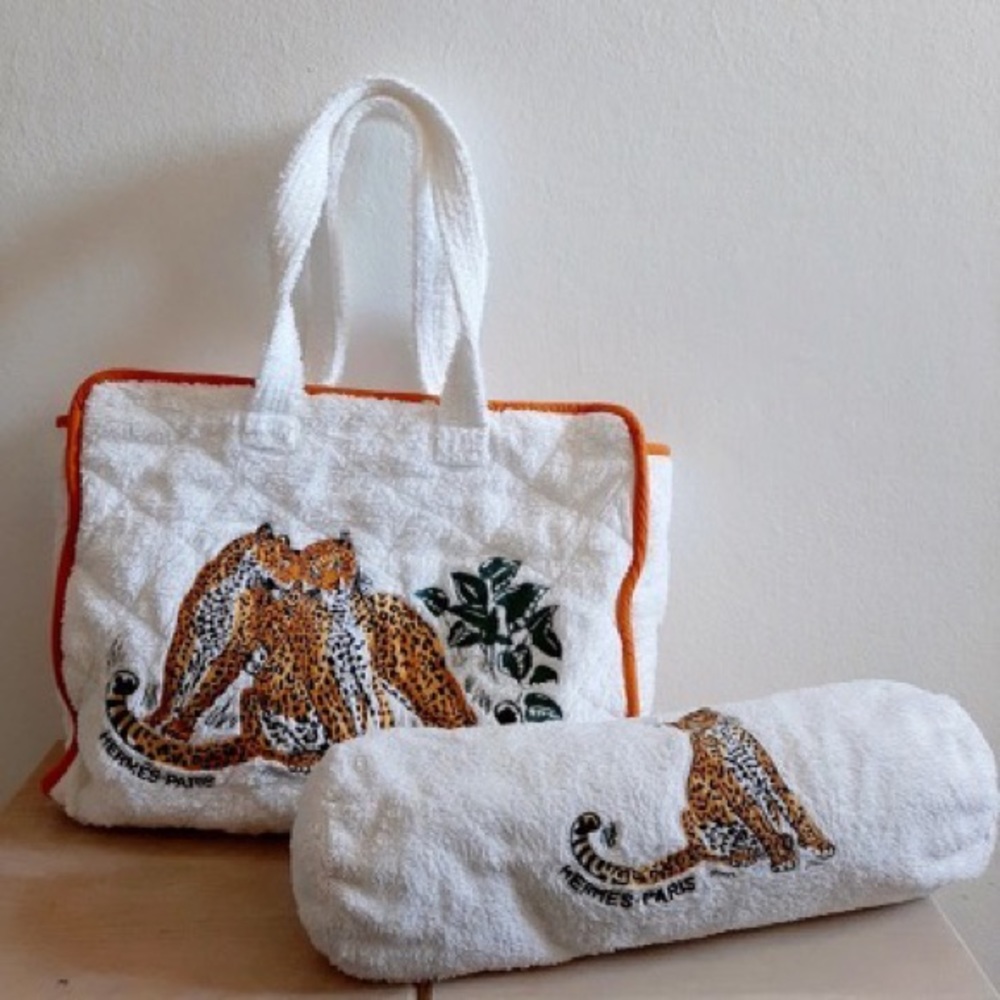 Hermes vintage beach set Dallet jungle love